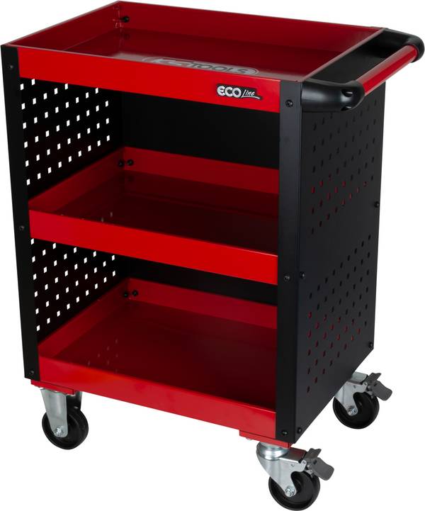 KS Tools 890.0006 Ecoline werkplaats-servicewagen met gatenplaatbekleding