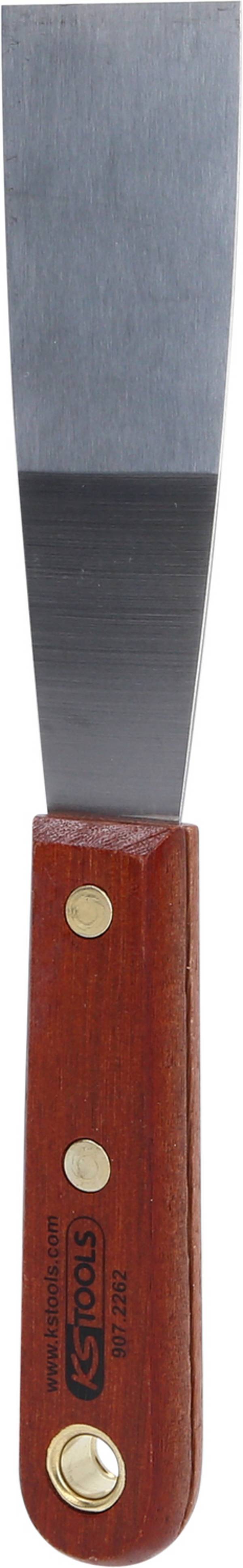 KS Tools 907.2262 ROESTVRIJSTALEN spatel, 38 mm, met houten handgreep