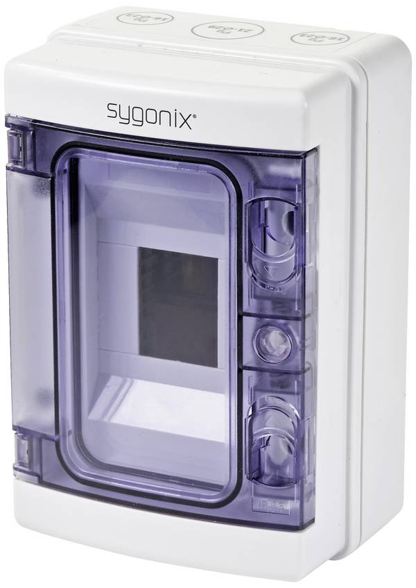 Sygonix SY-5491850 Kleine verdeelkast Opbouw (op muur) Aantal groepen: 4 Aantal rijen: 1 Inhoud: 1 stuk(s)
