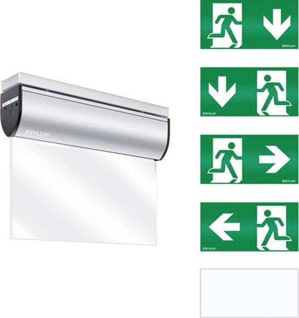 ESYLUX EN10031663 Vluchtwegverlichting  Plafondmontage Naar boven, Links, Rechts, Naar beneden