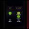 'Modus' met LED-indicatoren: 'Eco' en 'Boost'. 'Aan/Reset' met LED's: 'Stroom Aan', 'Pomp Aan' en 'Storing'.