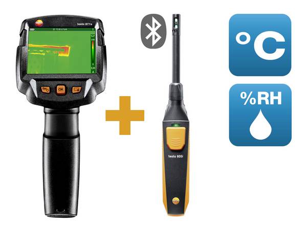 testo 871s Baudiagnose-Set Warmtebeeldcamera  -30 tot +650 °C 240 x 180 Pixel 9 Hz