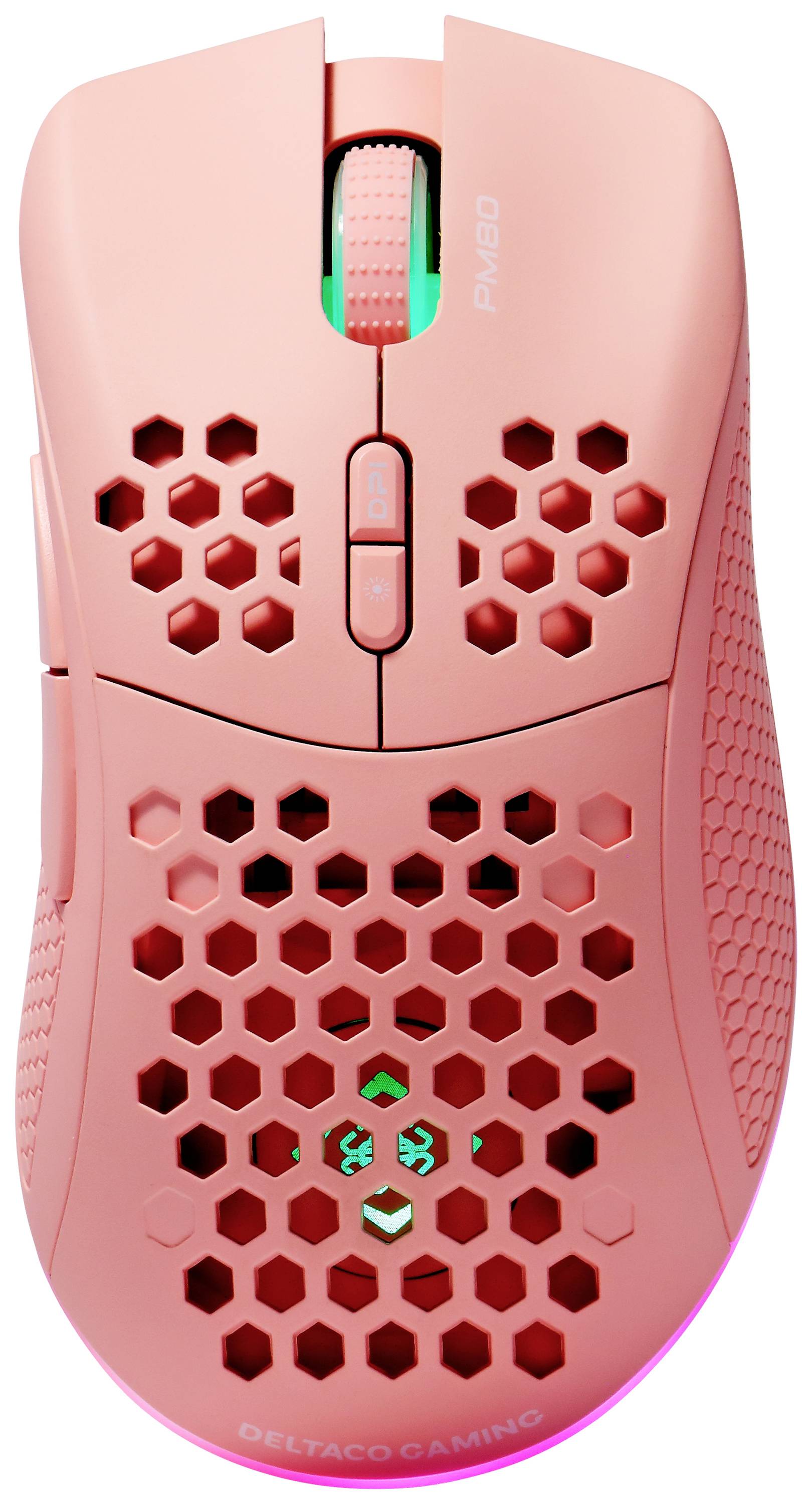 Deltaco Gaming GAM-120-P Gamingmuis, Rechtshandig, Draadloos (RF), Bluetooth, USB Type-C, Laser, 4800 DPI-0