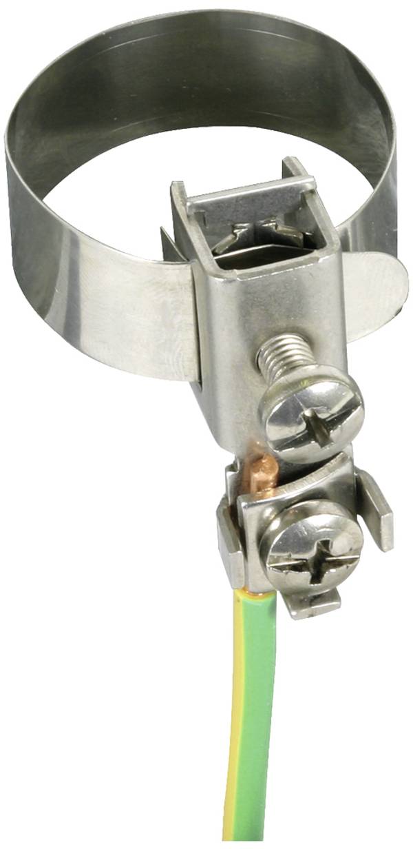 DEHN BRS 10.27 AQ2.5 10 V2A Aardingsband-buisklem    1 stuk(s)
