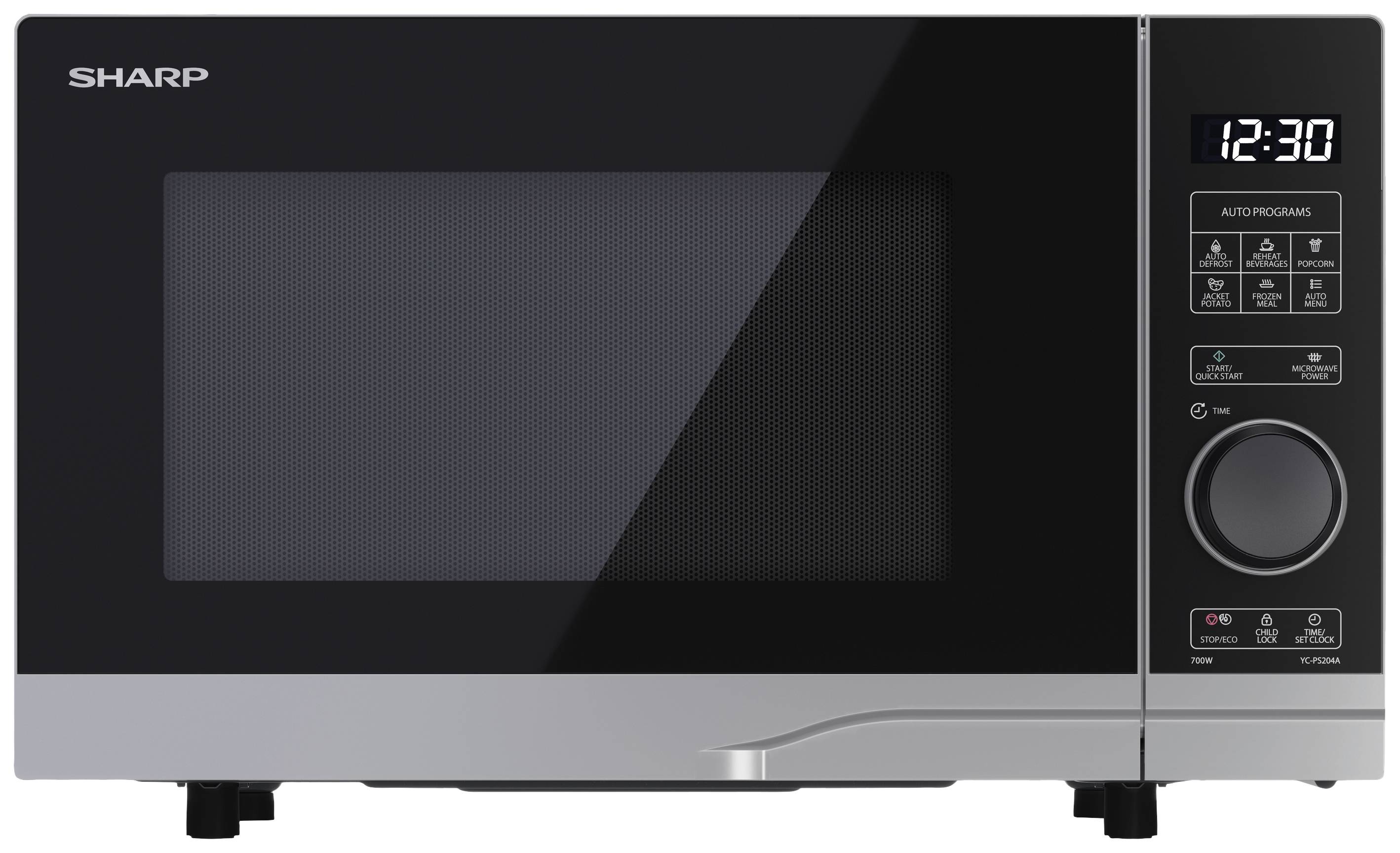 Sharp YC-PS204AE-S magnetron - 700W - 20 liter - zilver-0
