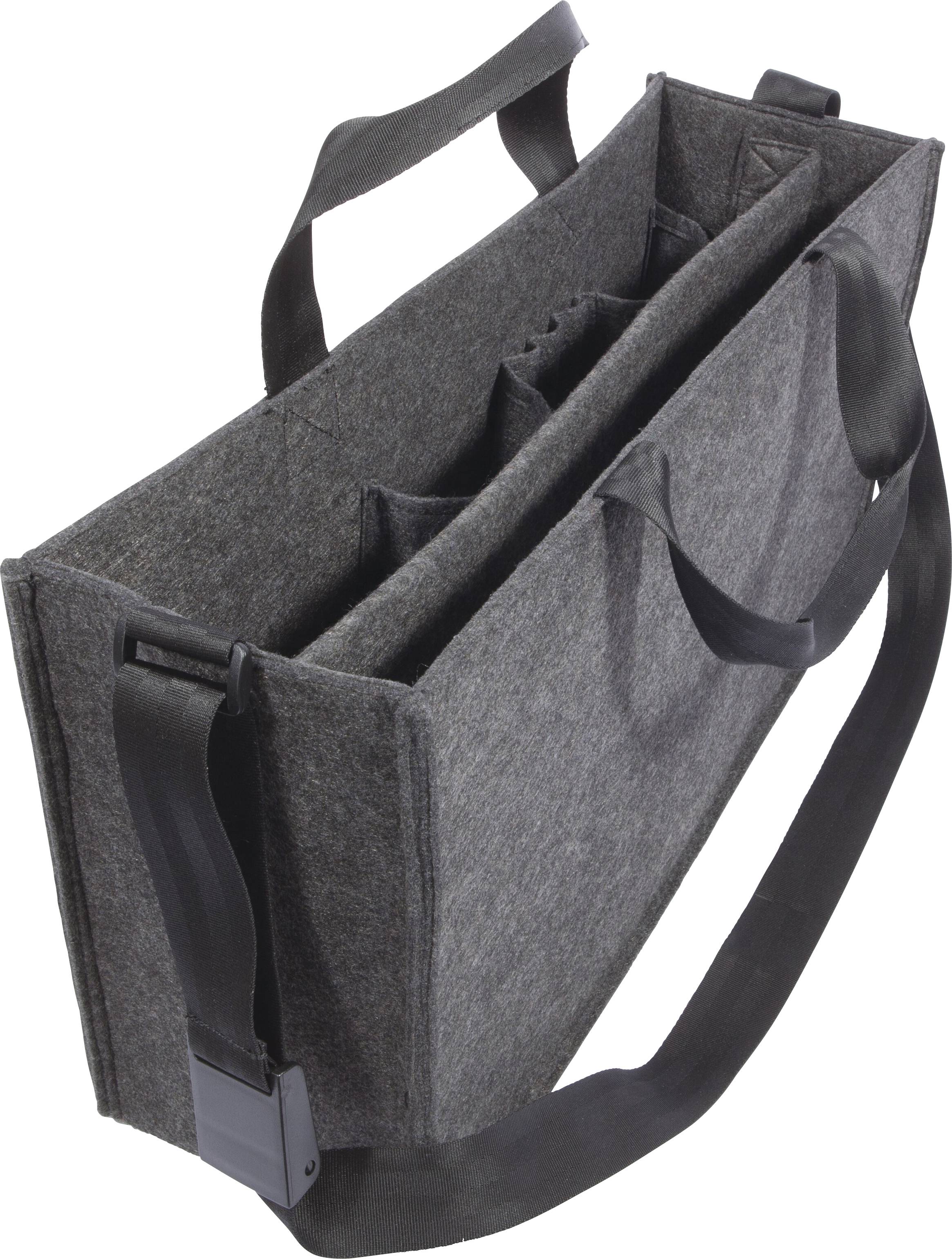 Sigel Schoudertas BA411 Desk Sharing Bag L Synthetisch vilt Donkergrijs 50 cm x 28 cm x 15 mm