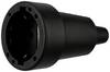 REV 0512151777 Koppeling met randaarde Rubber 250 V Zwart IP20