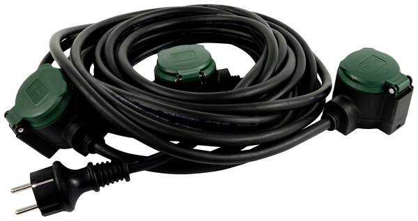 REV verlenging Supraflex IP 44 zwart/groen