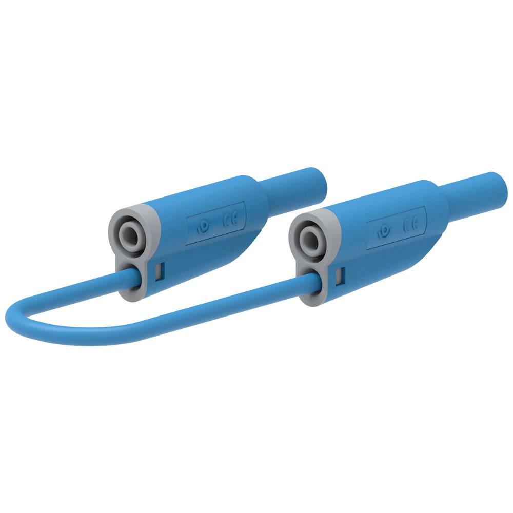 Electro PJP 2610-IEC-CD1-100BL Meetsnoer [Banaanstekker 4 mm - Banaanstekker 4 mm] 1.00 m Blauw 1 stuk(s)