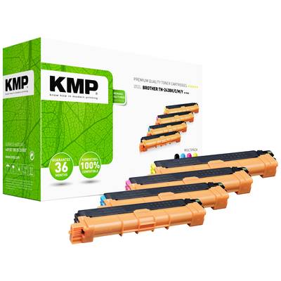 KMP Toner multipack vervangt Brother TN-243BK, TN-243C, TN-243M, TN-243Y, Mulitipack TN-243BKCMY Compatibel Zwart, Cyaan