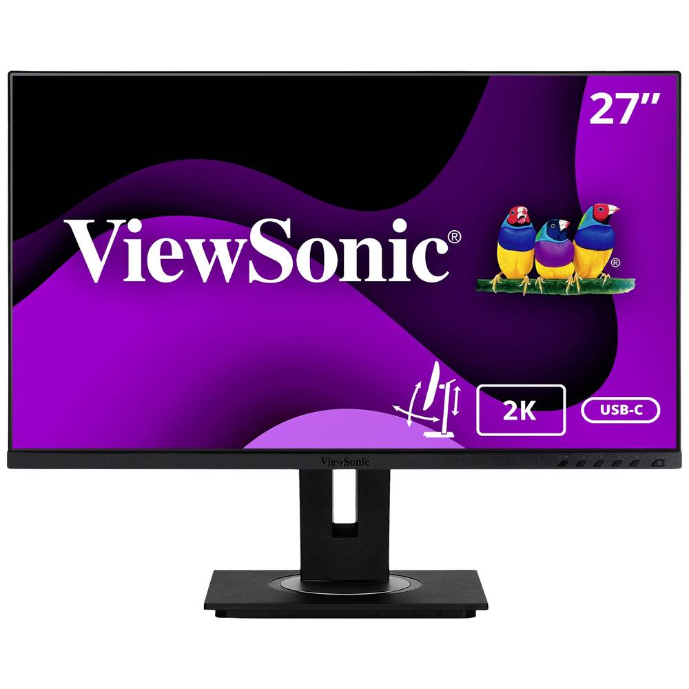 Viewsonic VG2756-2K LED-monitor 68.6 cm (27 inch) Energielabel E (A - G) 2560 x 1440 Pixel WQHD 5 ms HDMI, DisplayPort, USB-C®, USB, RJ45 IPS LED