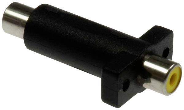 Lyndahl Cinch AV Adapter [1x Cinch-koppeling - 1x Cinch-koppeling]  Zwart/geel