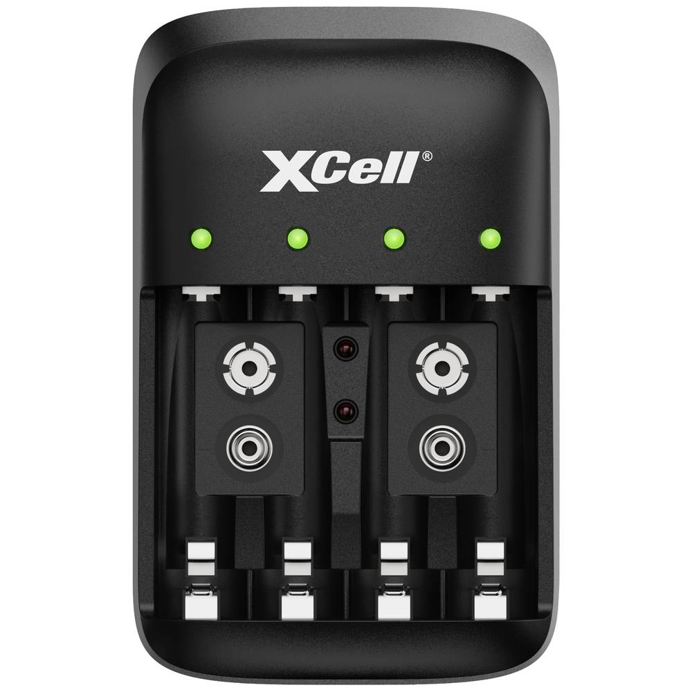 XCell BC-X500 Batterijlader NiMH 9 V (blok), AAA (potlood), AA (penlite)