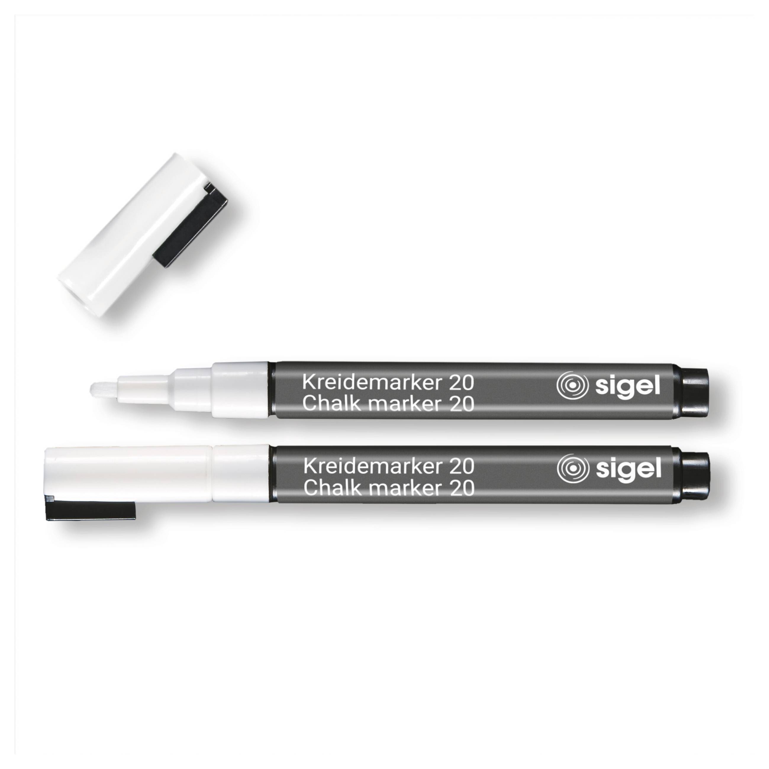 Sigel BA178 Krijtmarker Wit 1 mm, 2 mm N/A – Foto 3 van 3
