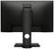 Een zwarte BenQ-monitor van achteren. De standaard heeft een ronde opening voor kabelbeheer.