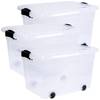 Siena HOME Opbergdoos Anzio Transparant 20 l (b x h x d) 45 x 25 x 33.5 cm 3 stuk(s)