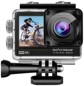 Conrad GoXtreme GoXtreme Vision Duo 4K Actioncam 4K, Dual-display, Spatwaterdicht, Stofdicht, Waterdicht, WiFi, Time-lapse aanbieding