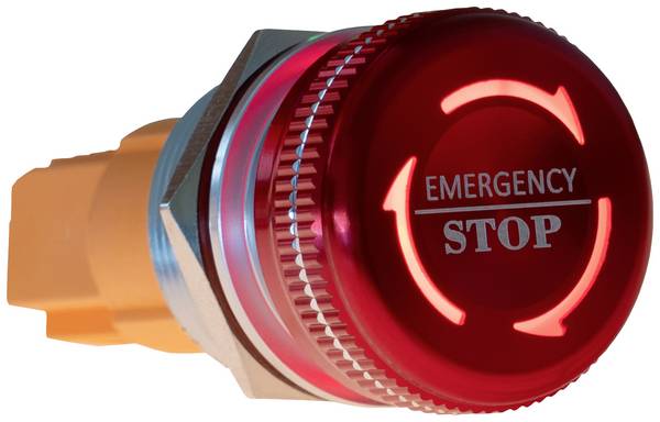Joy-it Button22NA-01 Button22NA-01 Noodstopknop Mechanische vergrendeling Rood, Groen (Ø x h) 21.90 mm x 46.50 mm IK10, IP67 1 stuk(s)