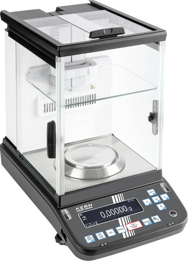 Kern ABP 100-5AM Analyse weegschaal  Weegbereik (max.) 135 g Resolutie 0.00001 g werkt op stekkernetvoeding Zwart, Zilver