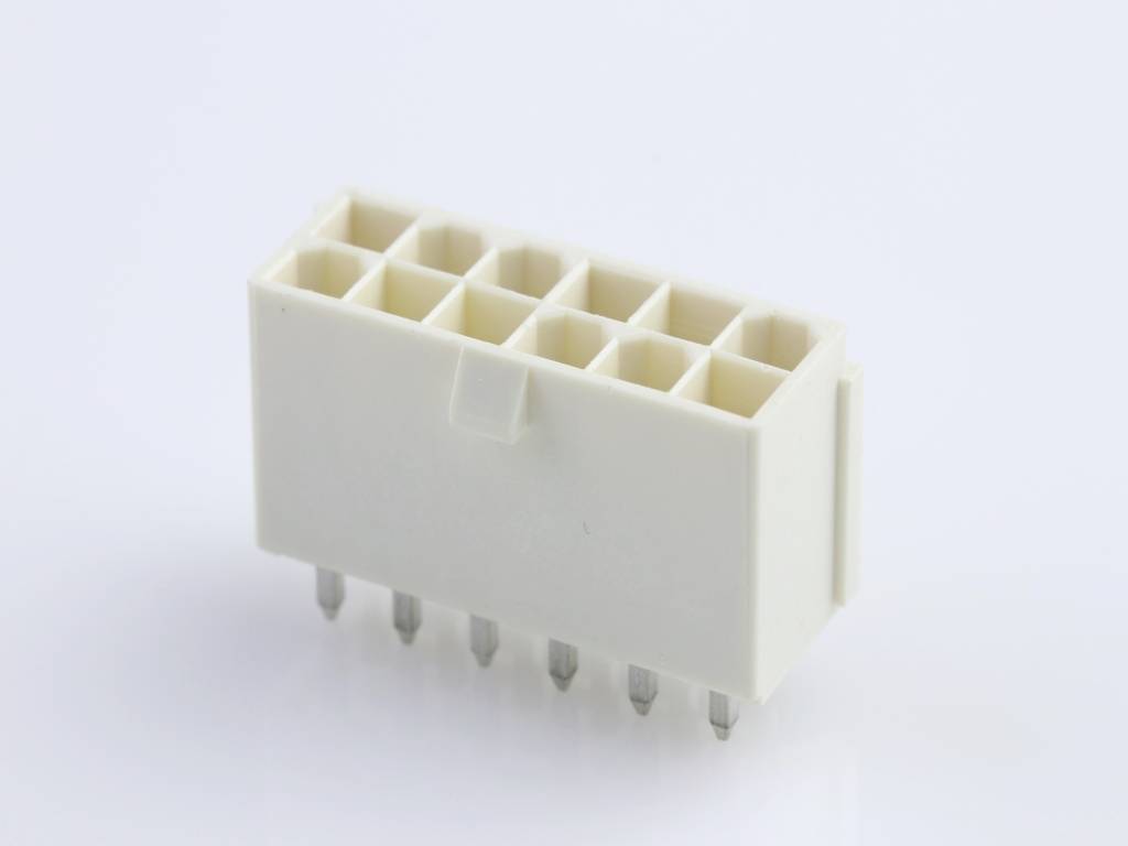 Molex 874271242 Female header, inbouw (standaard) Totaal aantal polen: 12 Rastermaat: 4.20 mm Inhoud: 1 stuk(s) Bulk