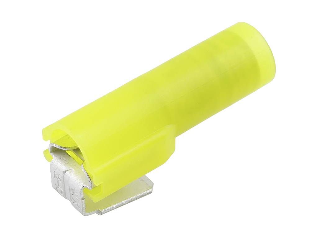 Molex 196020006 Platte stekker (female) Insteekbreedte: 6.35 mm Insteekdikte: 0.81 mm Volledig geïsoleerd Waarschuwings-geel 1 stuk(s) Bulk