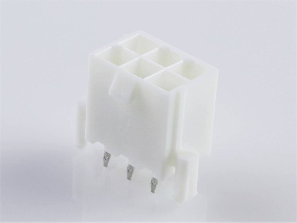 Molex 460150603 Male header, inbouw (standaard) Totaal aantal polen: 6 Inhoud: 1 stuk(s) Tray
