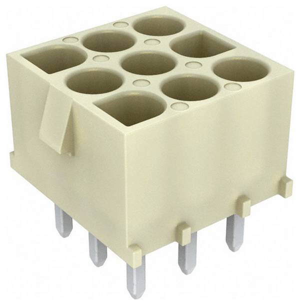 Molex 10845091 Female header, inbouw (standaard) Totaal aantal polen: 9 Rastermaat: 6.35 mm Inhoud: 1 stuk(s) Bulk