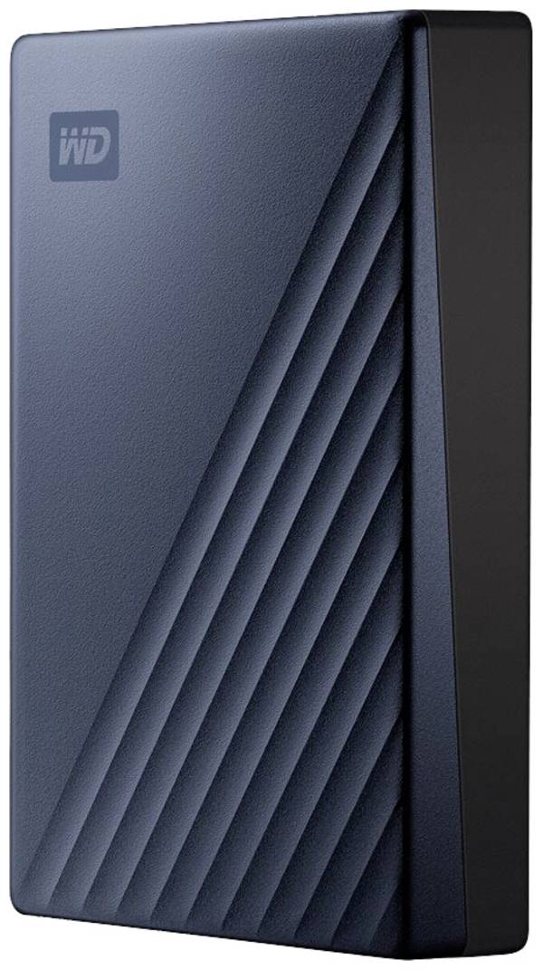 WD My Passport Ultra WDBFTM0050BBL 5 TB Draagbaar Harde schijf - Extern - Blauw - Desktop-pc Ondersteunde apparaten - US