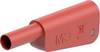 Stäubli SLQ-4N-46 Veiligheids-lamellenstekker Stekker Stift-Ø: 4 mm Rood 1 stuk(s) Piece