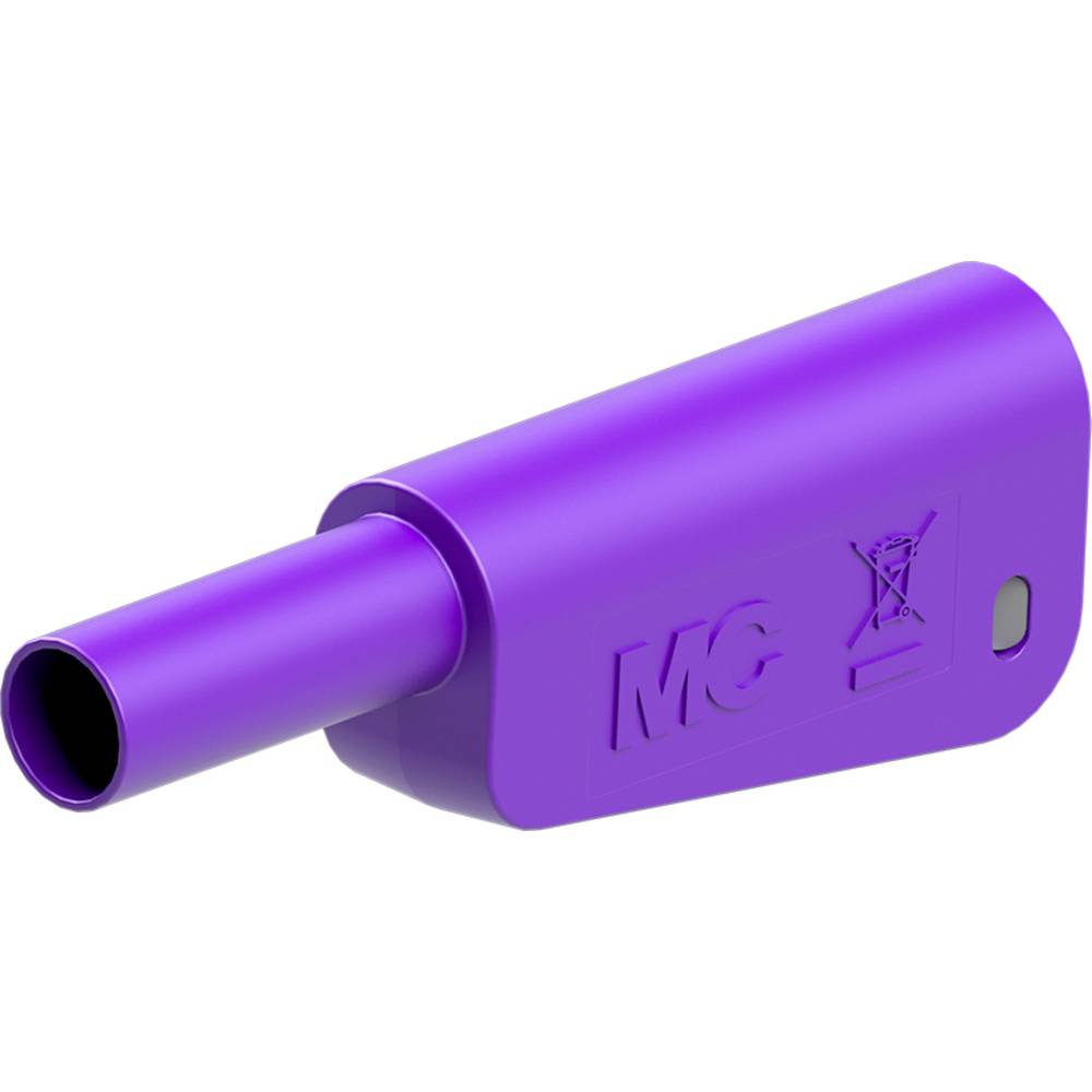 Stäubli SLQ-4A-46 Veiligheids-lamelstekker, male Stekker Stift-Ø: 4 mm Violet 1 stuk(s)