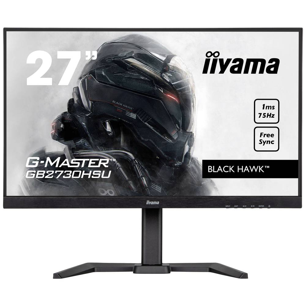Image of Iiyama G-MASTER GB2730HSU-B5 Monitor da gioco 68.6 cm (27 pollici) ERP E (A - G) 1920 x 1080 Pixel Full HD 1 ms VGA, HDMI ™, DisplayPort, USB, Cuffie (jack da