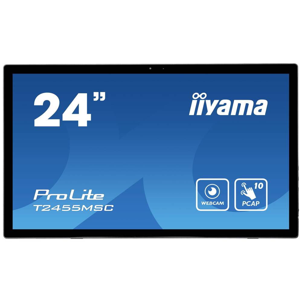 Iiyama PROLITE T2455MSC-B1 LED-monitor Energielabel E (A - G) 60.5 cm (23.8 inch) 1920 x 1080 Pixel 16:9 5 ms HDMI, DisplayPort, Hoofdtelefoon (3.5 mm