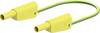 4 mm veiligheidsmeetsnoer 100 cm geelgroen