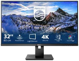 Conrad Philips 328B1/00 LED-monitor Energielabel G (A - G) 60.5 cm (23.8 inch) 3840 x 2160 Pixel 16:9 4 ms HDMI, DisplayPort, U... aanbieding