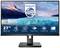 Een Philips-monitor toont een beeld van ijsbergen bij zonsondergang. Daaronder symbolen voor 'Breed Kijkbereik', 'SmartImage', 'Adaptive-Sync', 'LowBlue-modus', 'Flicker-free'.