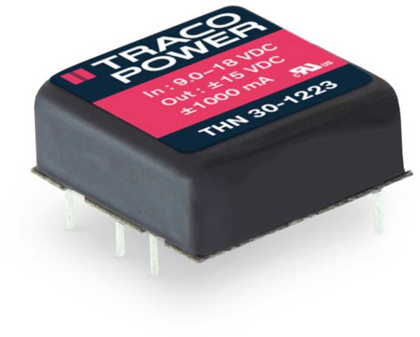TracoPower THN 30-2415 DC/DC-converter, print 24 V/DC 24 V/DC 1.25 A 30 W Aantal uitgangen: 1 x Inhoud 1 stuk(s)