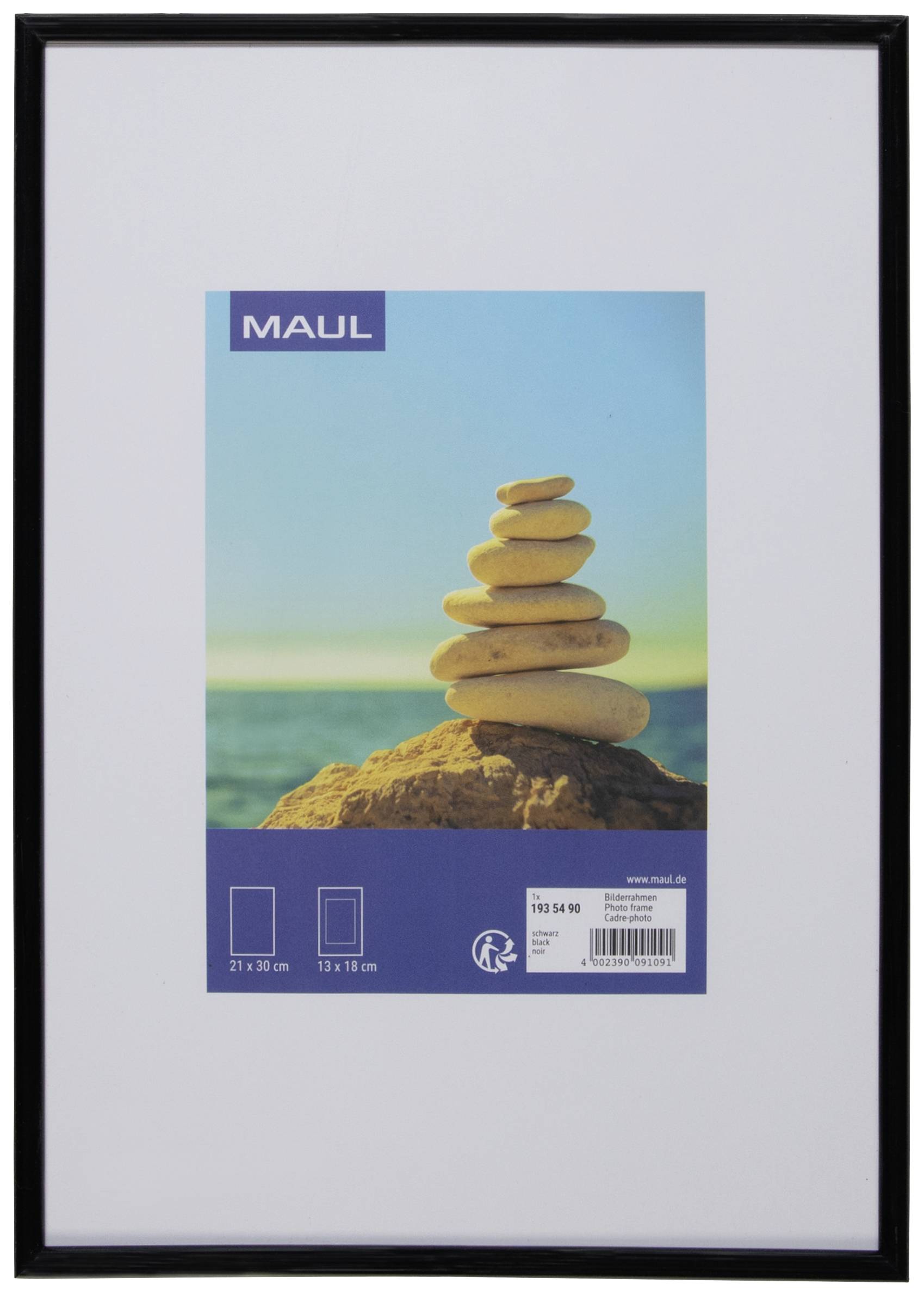 Maul 4002390091091 Maul - Fotolijst art 21x30cm kunststof zwart