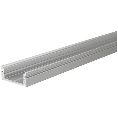 L-vormige aluminium profielframe in zilverkleur, stevig en robuust, vaak gebruikt in bouwkundige toepassingen of voor structurele ondersteuning.