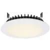 Deko Light 565233 LED Panel Round III 20 LED-inbouwlamp Energielabel: G (A - G) LED LED vast ingebouwd 20 W Verkeerswit (RAL 9016)