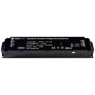 DALI&10V Constante-spanning dimmer voor LED-verlichting, Ingang: 220-240V, 50/60Hz, IP20, max. vermogen: 200W, Fabrikant: Deko-Light.