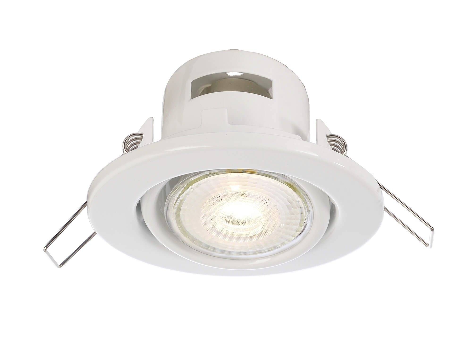 Deko Light Deneb 110015 Plafondinbouwring LED, Halogeen GU10 50 W Verkeerswit (RAL 9016)