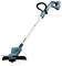 Accu-grastrimmer met ergonomische handgreep en beschermkap. Ideaal voor het trimmen van gras op moeilijk bereikbare plekken.