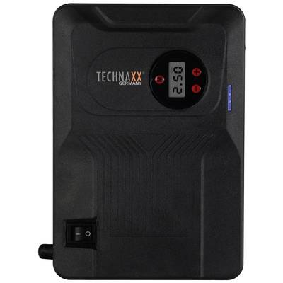 Elektronisch apparaat met digitaal display, toont '95.2'. Twee knoppen ernaast, een rode LED brandt. Merknaam 'TECHNAXX GERMANY'.