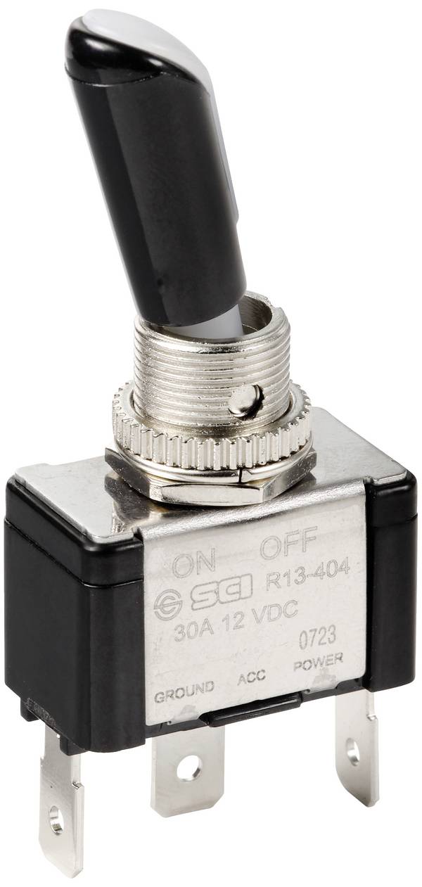 TRU COMPONENTS TC-11193832  Tuimelschakelaar 12 V/DC 30 A 1x uit/aan  Continu 1 stuk(s)