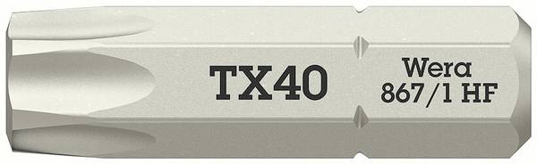 Wera 05066145001 867/1 Torx-bit Aandrijving: 1/4" (6,3 mm) Uitvoering: Torx TX 40 25 mm