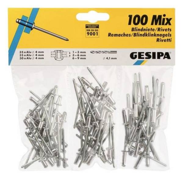 Gesipa 1433667 Popnagel (Ø) 4 mm Staal Aluminium legering 100 onderdelen