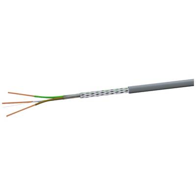 Elektrische kabel, gedeeltelijk gestript, toont drie koperen draden in verschillende kleuren voor bekabeling of reparatie.