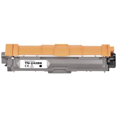 Toner-cartridge TN-242BK, vervangt 'TN-242BK'. Behuizing in oranje en grijs.
