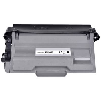 Een grijze printer tonercartridge met de opdruk 'ReplaceDirect TN-3430', compatibel met bepaalde printermodellen.