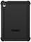 Een zwarte OtterBox beschermhoes voor een tablet die de achterkant met camera beschermt.